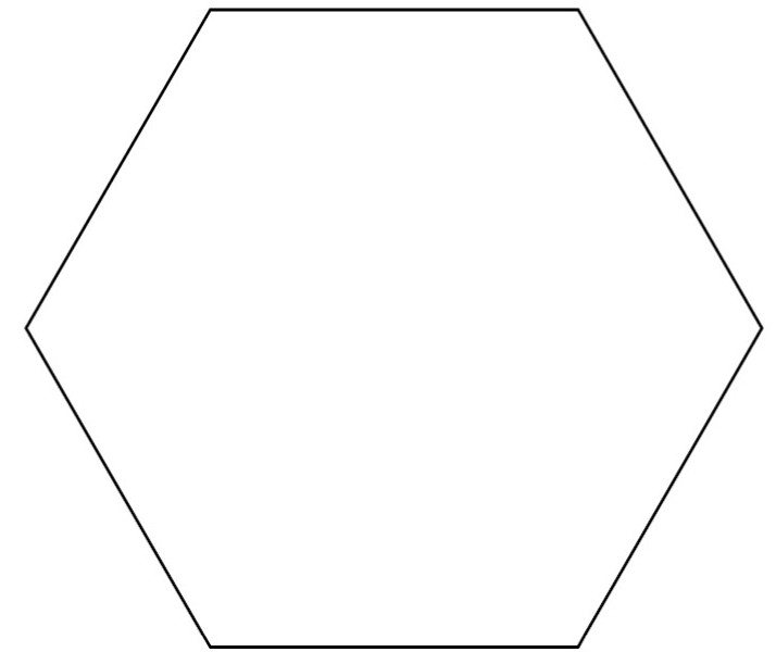 Imgs For > Hexagon Clipart Black And White