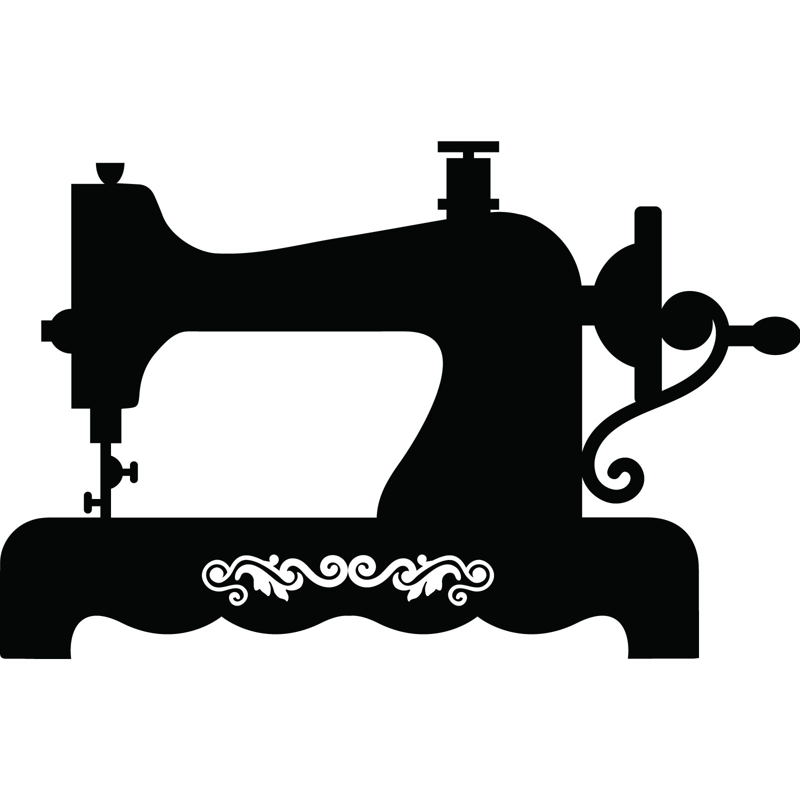 Old Style Sewing Machine Vintage Wall Sticker Decal | eBay