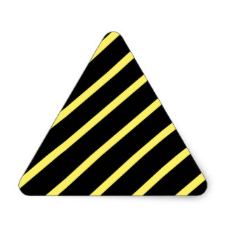 Black And Yellow Stripes Stickers | Zazzle