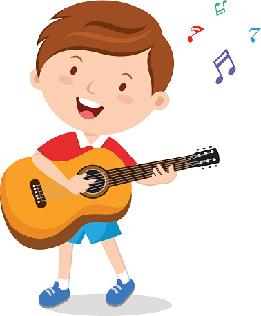 Guitar Pop Musician Guitarist Cartoon Clip Art, Vector Images ...