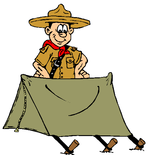 Boy scout tent clipart