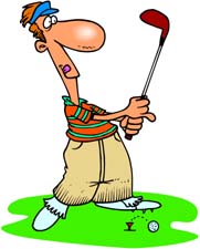 Funny golf clip art