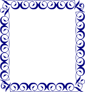 Blue Border clip art - vector clip art online, royalty free ...