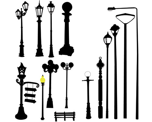 Street Light Poles Clipart