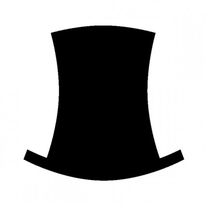 Top Hat Silhouette Clipart