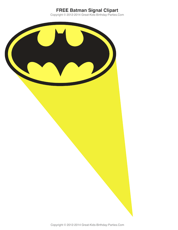 Batman signal clip art