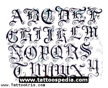 pin tattoo font generator free fancy cursive tatto letters locate ... - ClipArt Best - ClipArt Best