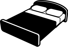 Free Black and White Bedroom Clipart, 1 page of Public Domain Clip Art