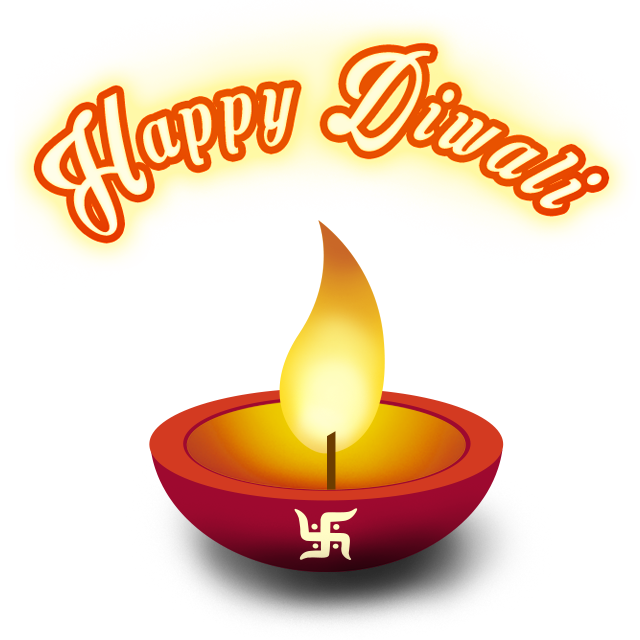 Happy Diwali Diya PNG Image - WOWPNG