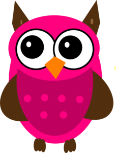 Baby Shower Pink Owl clip art - vector clip art online, royalty ...