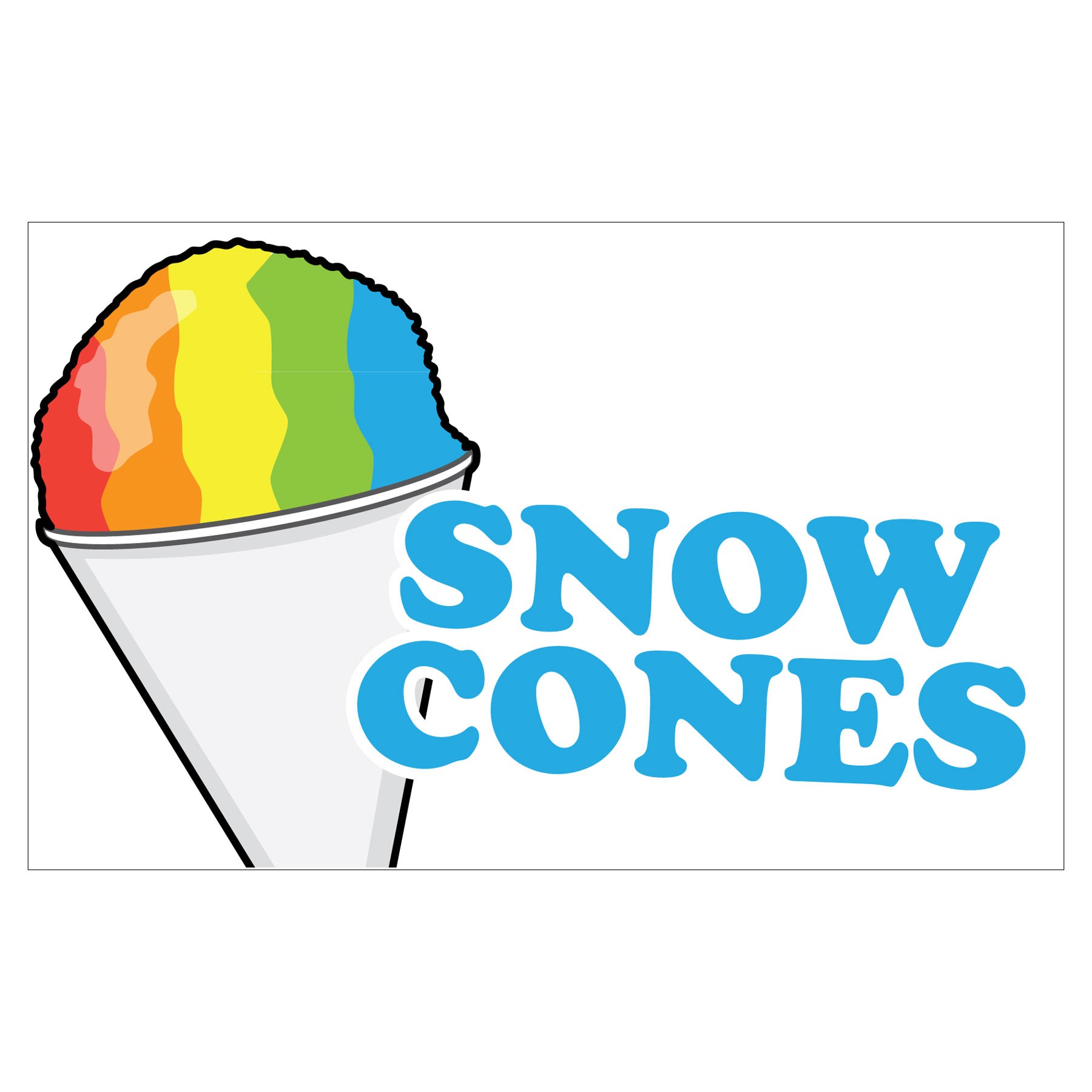 Snow Cones 3ft x 5ft Flag