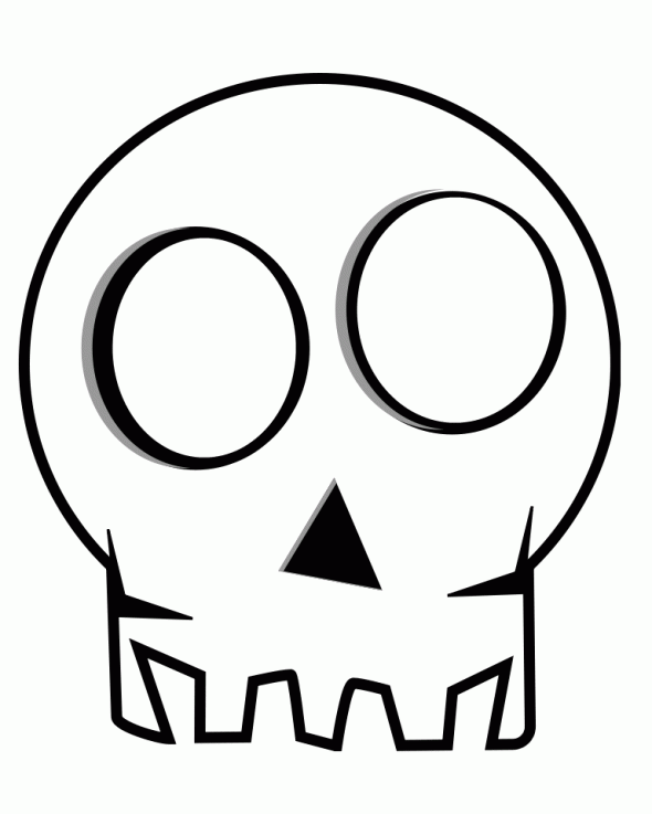 skull and bones coloring pages - photo #34