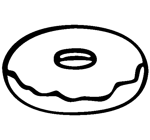 Coloring page Doughnut to color online - Coloringcrew.