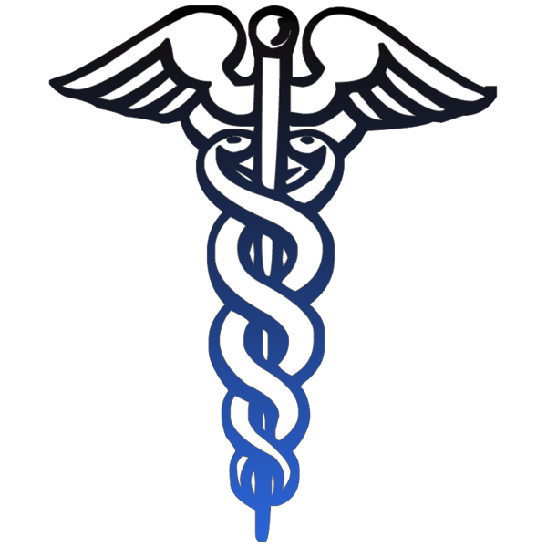 caduceus medical symbol outline black clipart image - ipharmd.