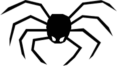 clip art: Scary Spiders Clipart