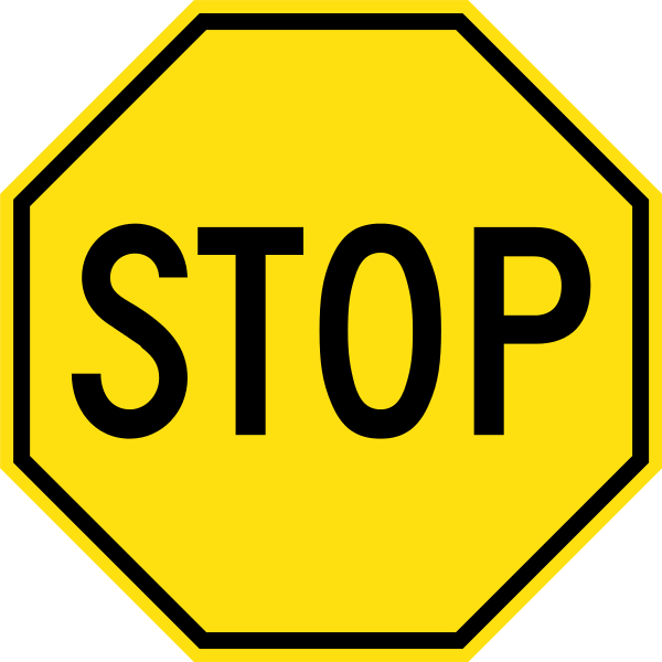 Yellow stop sign.svg