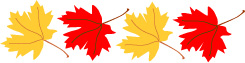Fall Colors Maple Leaf Border Graphics