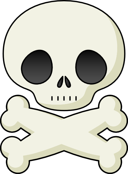 Cute Skull clip art Free Vector