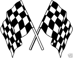 Stock Rally Car Racing Chequered Flags Stickers/Decals: Amazon.co ...