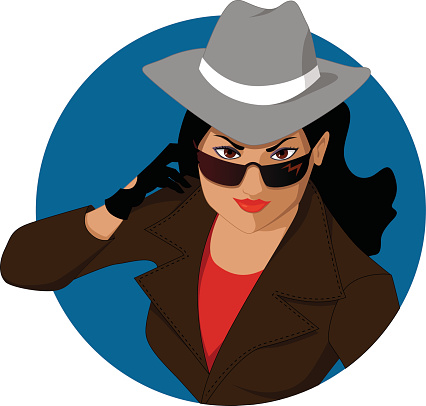 Female Detective Clip Art, Vector Images & Illustrations