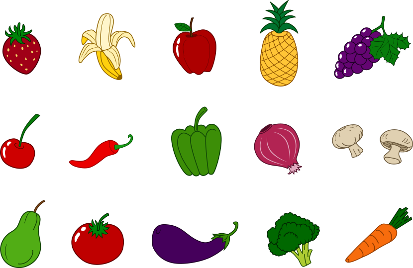Clipart Vegetables - Tumundografico