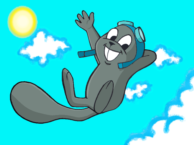 Flying Squirrel Cartoon Clipart - Free to use Clip Art Resource