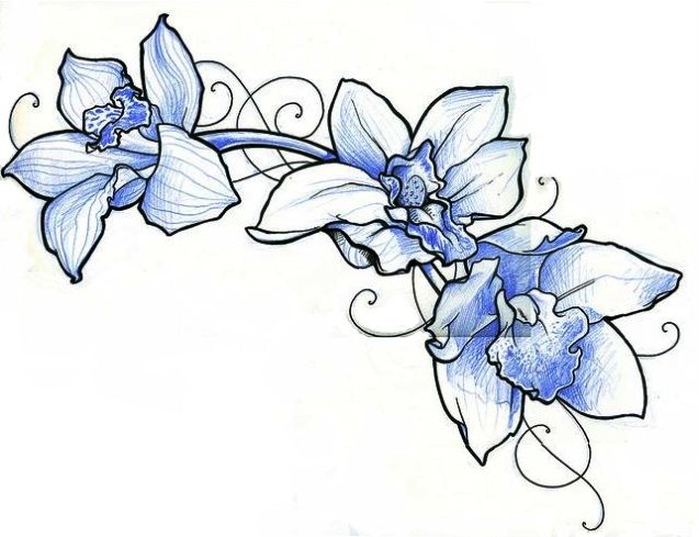 Orchid Flower Tattoos | Orchid ...