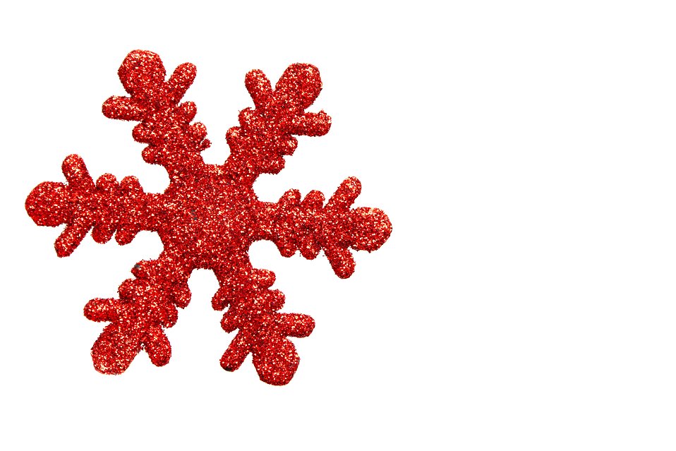 Red snowflake clipart background