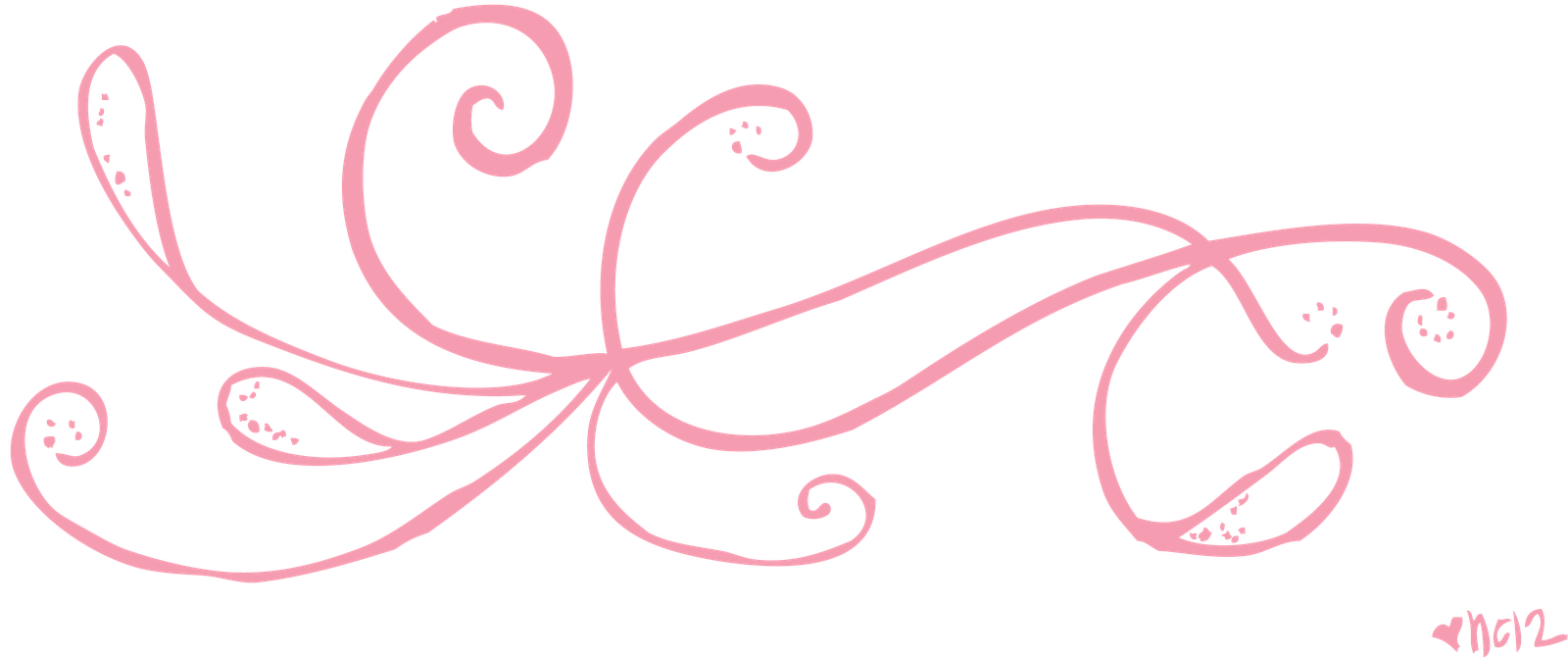 Free pink divider clipart