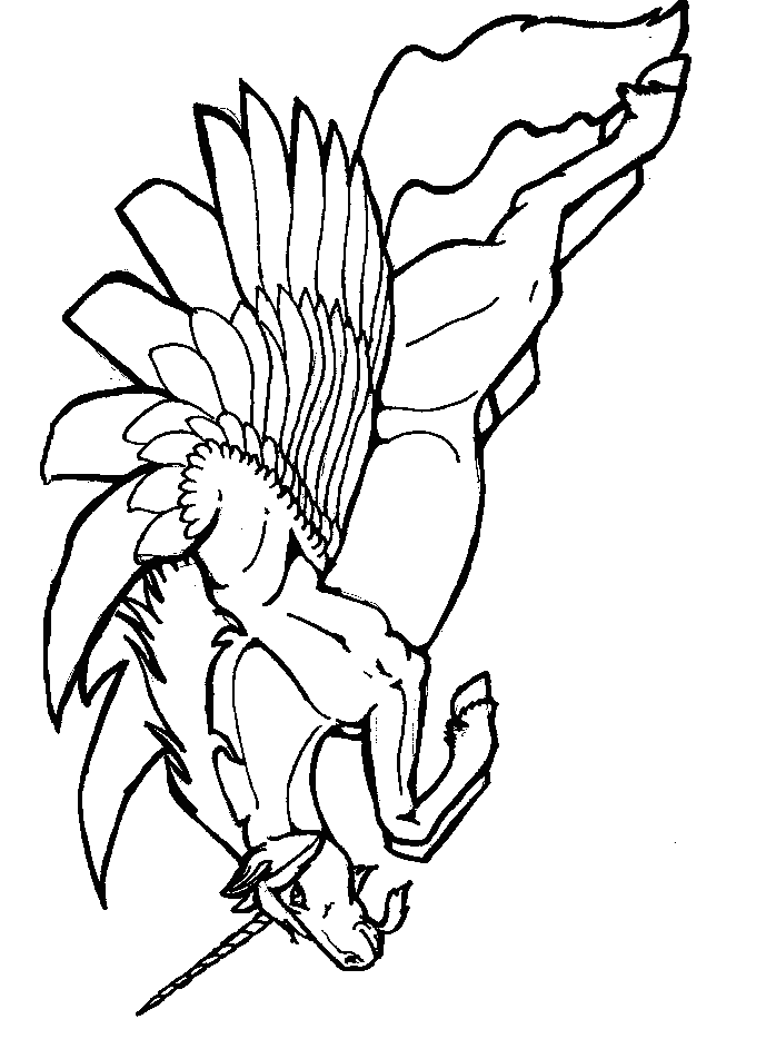 Winged Unicorn Coloring Pages - ClipArt Best