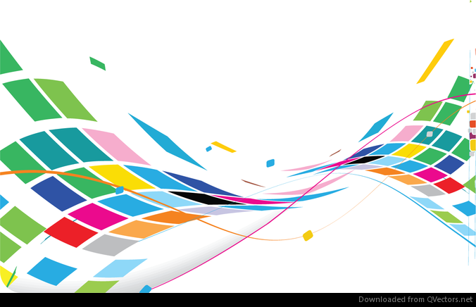 Abstract Wavy Design Colorful Background Vector - Vector download