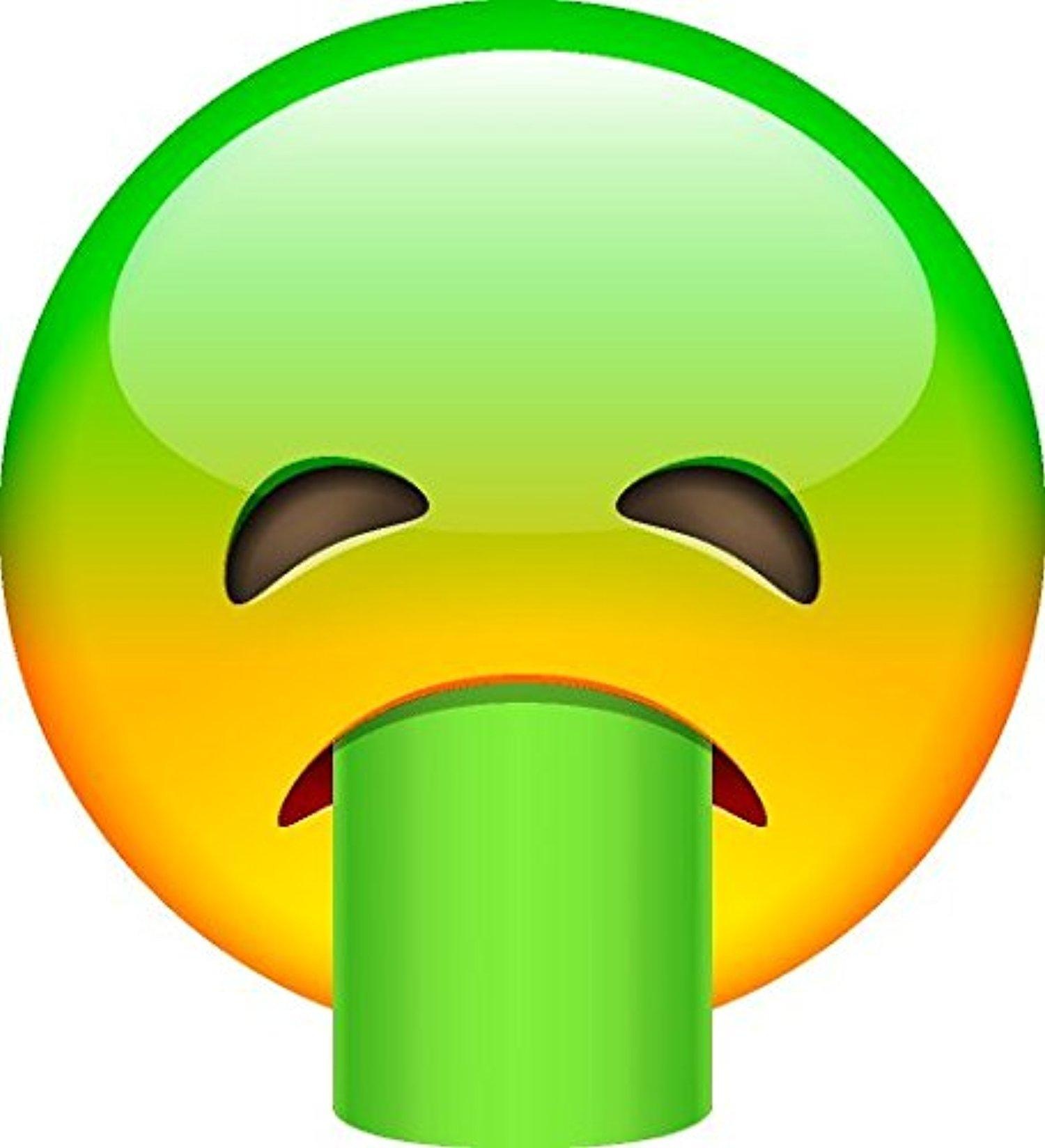 Smiley Face Emoji - Green Sick - Latest & Top Rated
