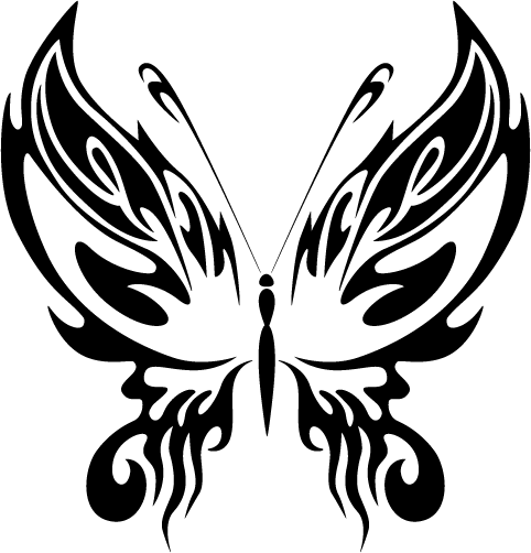 Tribal Butterfly | Free Download Clip Art | Free Clip Art | on ...