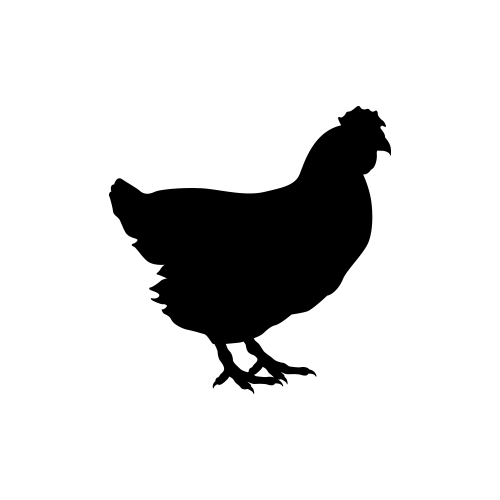 CHICKEN SILHOUETTE WALL DECALS (Children's Farm Decor) Chicken ...