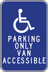 Handicap Parking Van Accessible Signs | STOPSignsAndMore.com