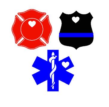 Silhouette clipart of policeman kneeling at cross