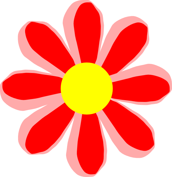 Red Flower Cartoon - ClipArt Best