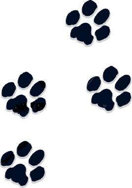 Free clipart dog paw prints