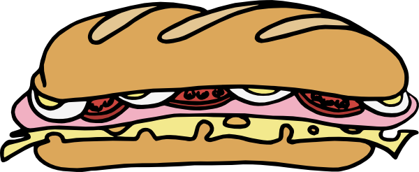 Cartoon Sandwich Clipart