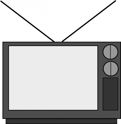 Old school tv clipart