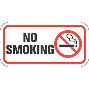No Smoking Aluminum Sign-Free Shipping!- Post No Smoking Signs ...