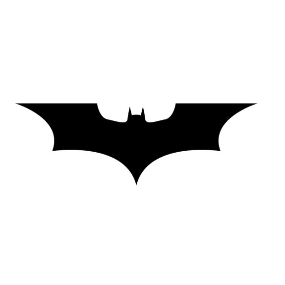 Superhero symbol silhouette clipart