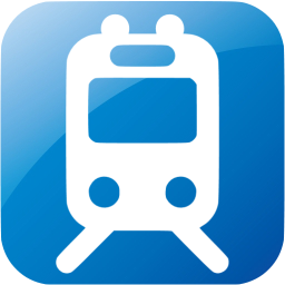 Web 2 blue railway station icon - Free web 2 blue train icons ...