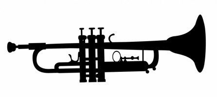 Cartoon Black Trumpet | Free Download Clip Art | Free Clip Art ...