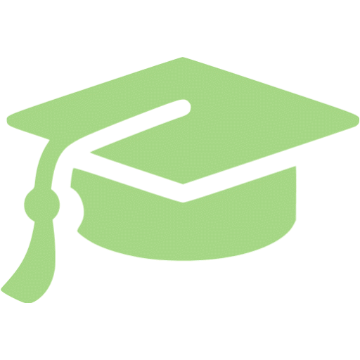 Guacamole green graduation cap icon - Free guacamole green ...