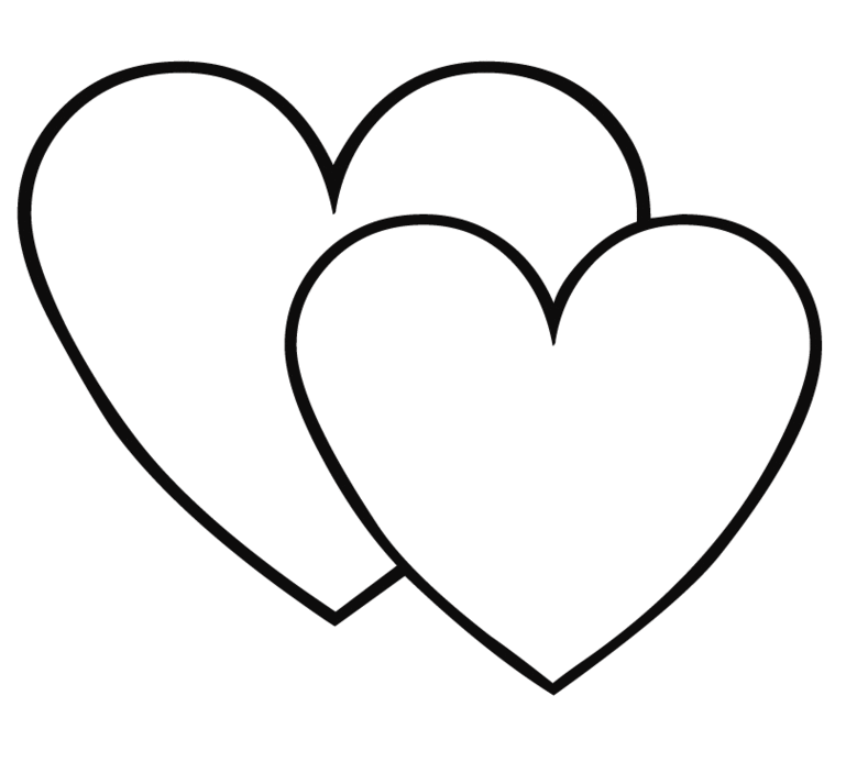 Love Heart Line Drawing Clipart - Free to use Clip Art Resource