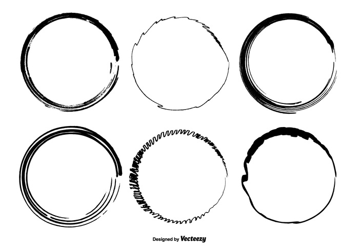 Hand Drawn Circle Vector Shapes - Download Free Vector Art, Stock ...