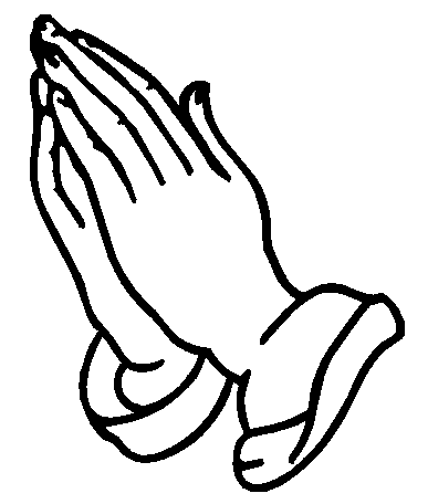 Free clipart praying hands silhouette