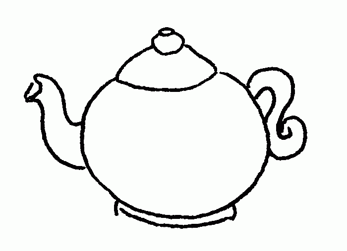 Teapot Coloring Page - AZ Coloring Pages