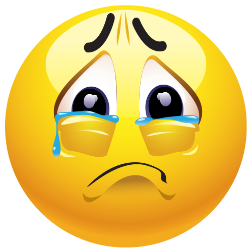 Clipart sad face crying